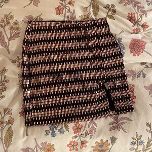 Sparkly Molly Green Mini Skirt